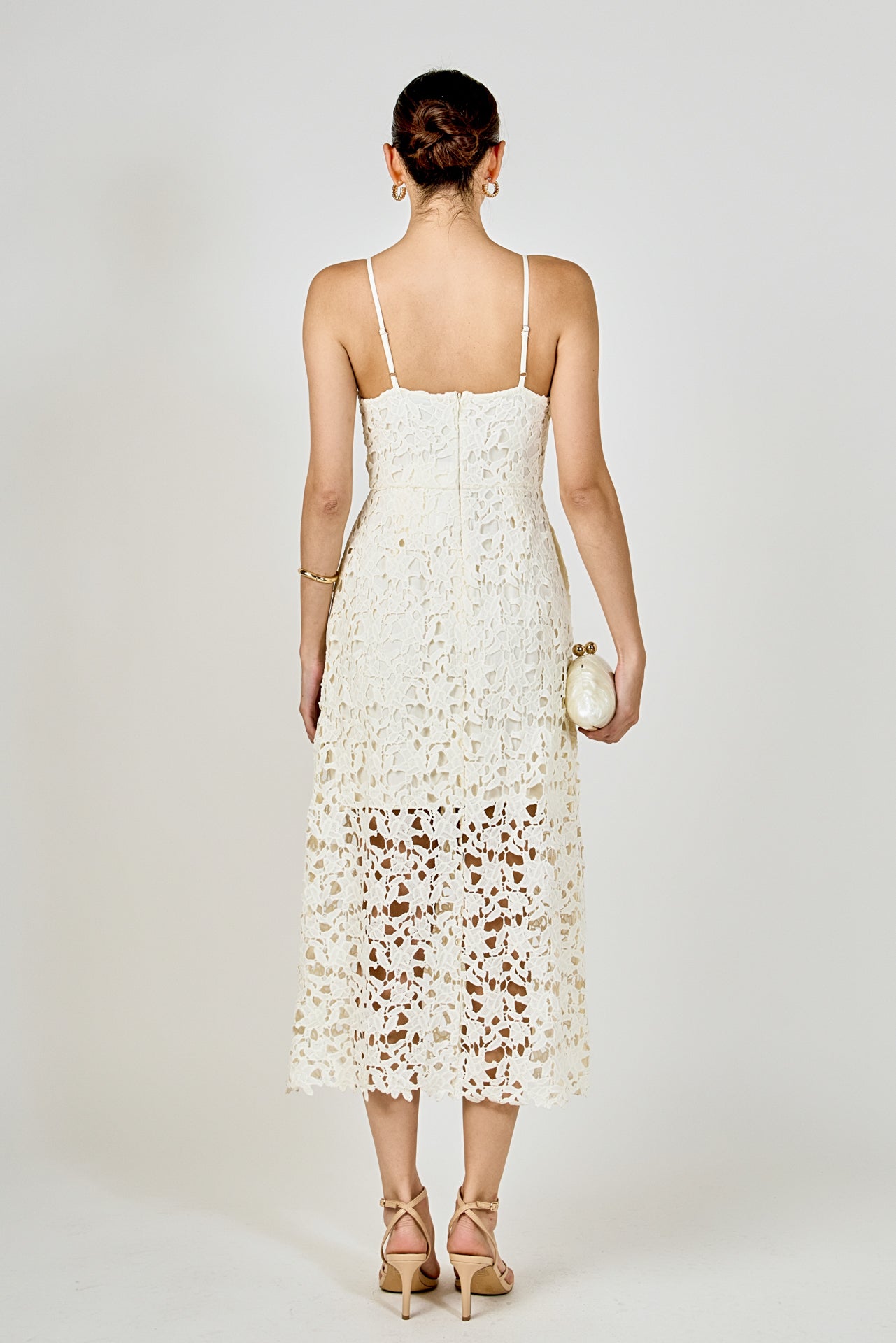 ENDLESS ROSE - Lace Midi Dress - DRESSES available at Objectrare