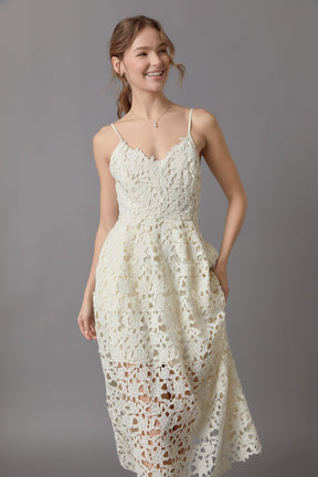 ENDLESS ROSE - Endless Rose - Lace Midi Dress - DRESSES available at Objectrare