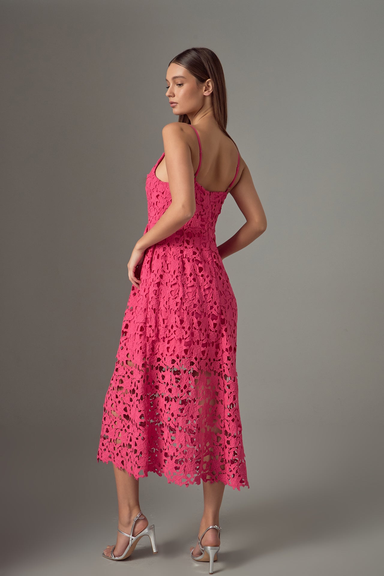 ENDLESS ROSE - Endless Rose - Lace Midi Dress - DRESSES available at Objectrare