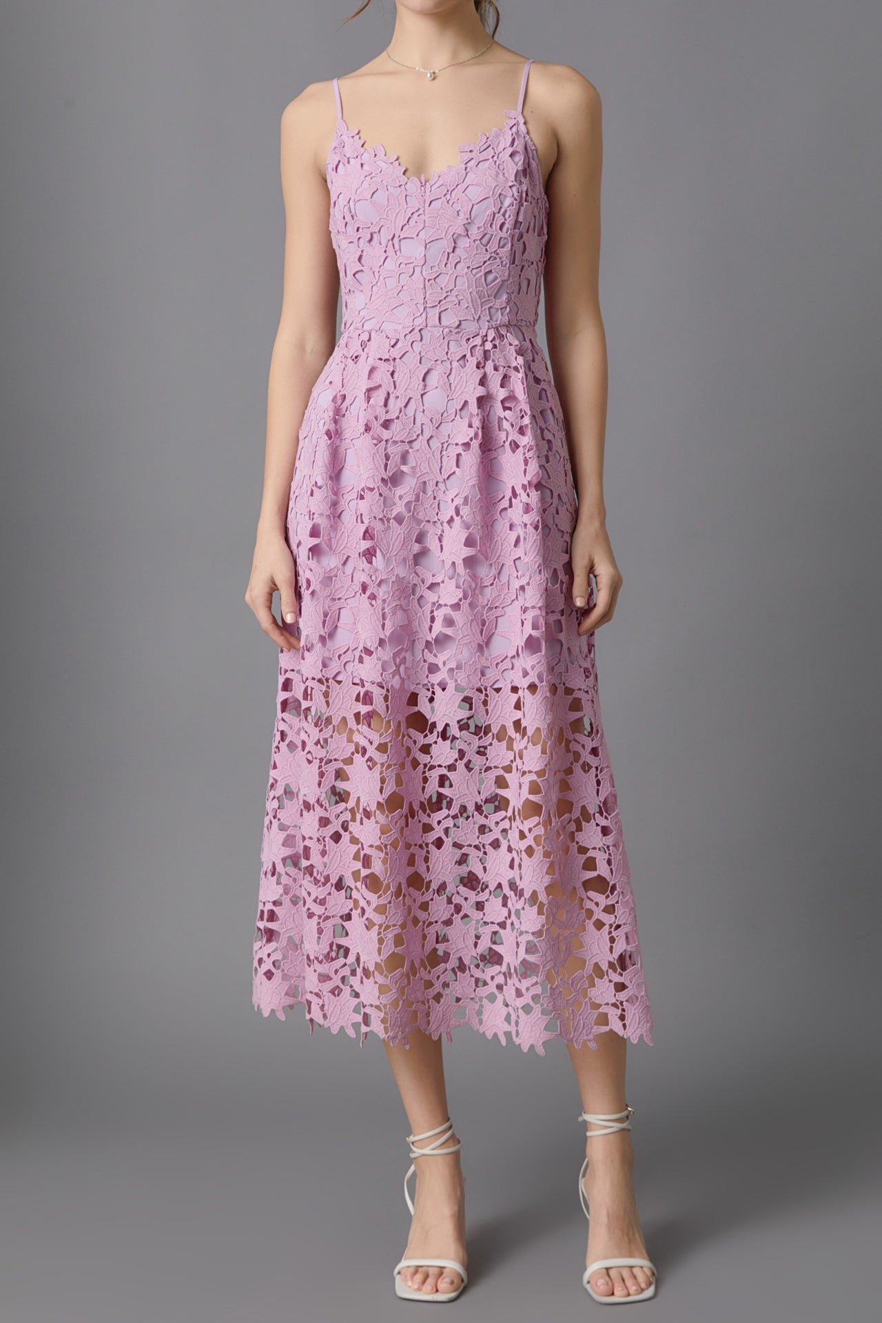 ENDLESS ROSE - Endless Rose - Lace Midi Dress - DRESSES available at Objectrare