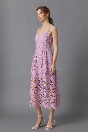 ENDLESS ROSE - Endless Rose - Lace Midi Dress - DRESSES available at Objectrare