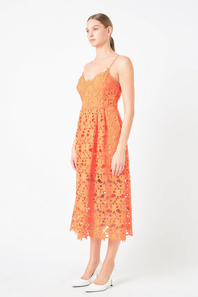 Endless Rose - Lace Midi Dress