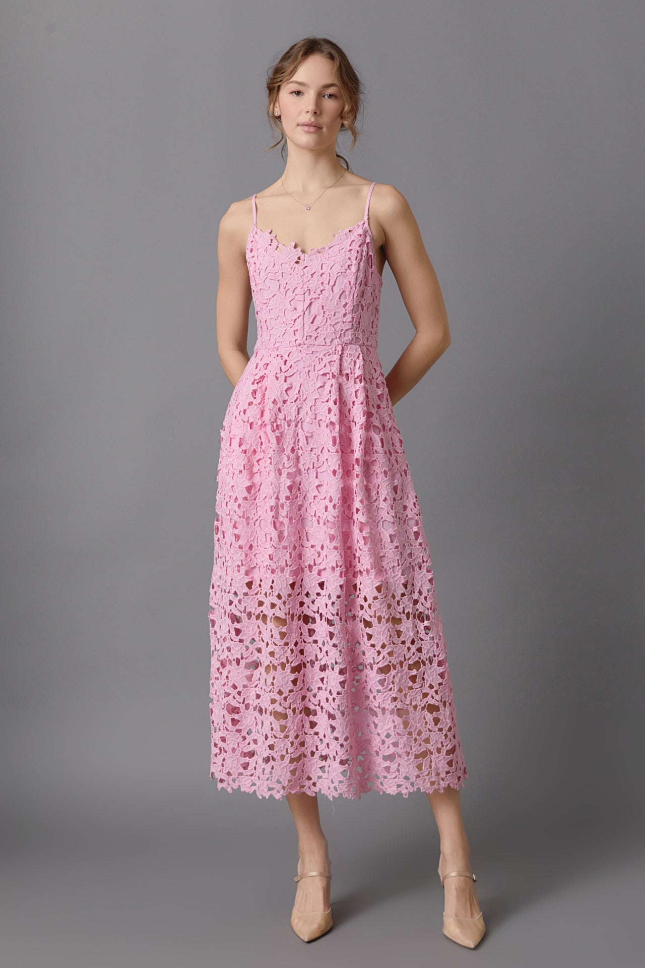 Endless Rose - Lace Midi Dress