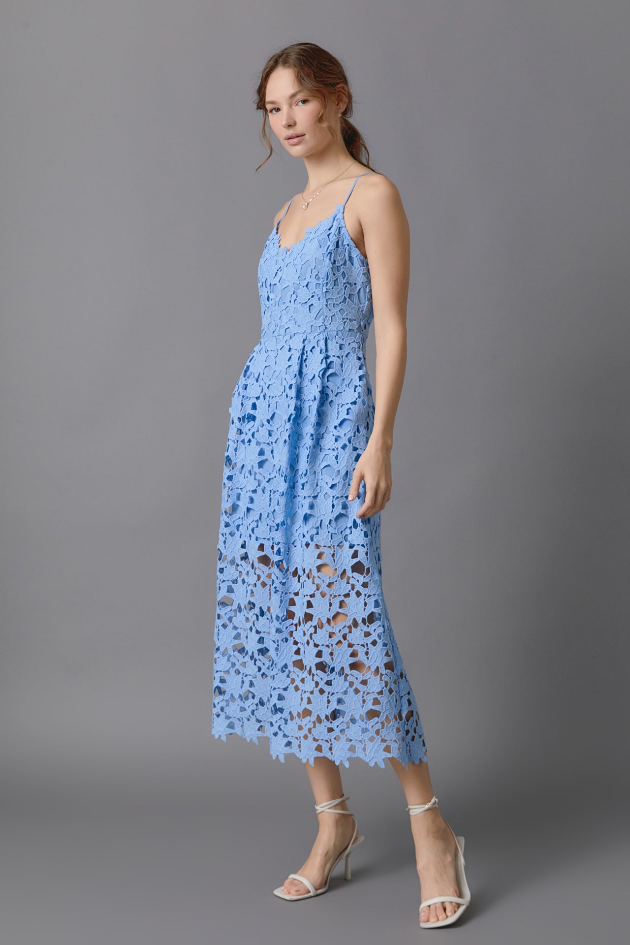 ENDLESS ROSE - Endless Rose - Lace Midi Dress - DRESSES available at Objectrare