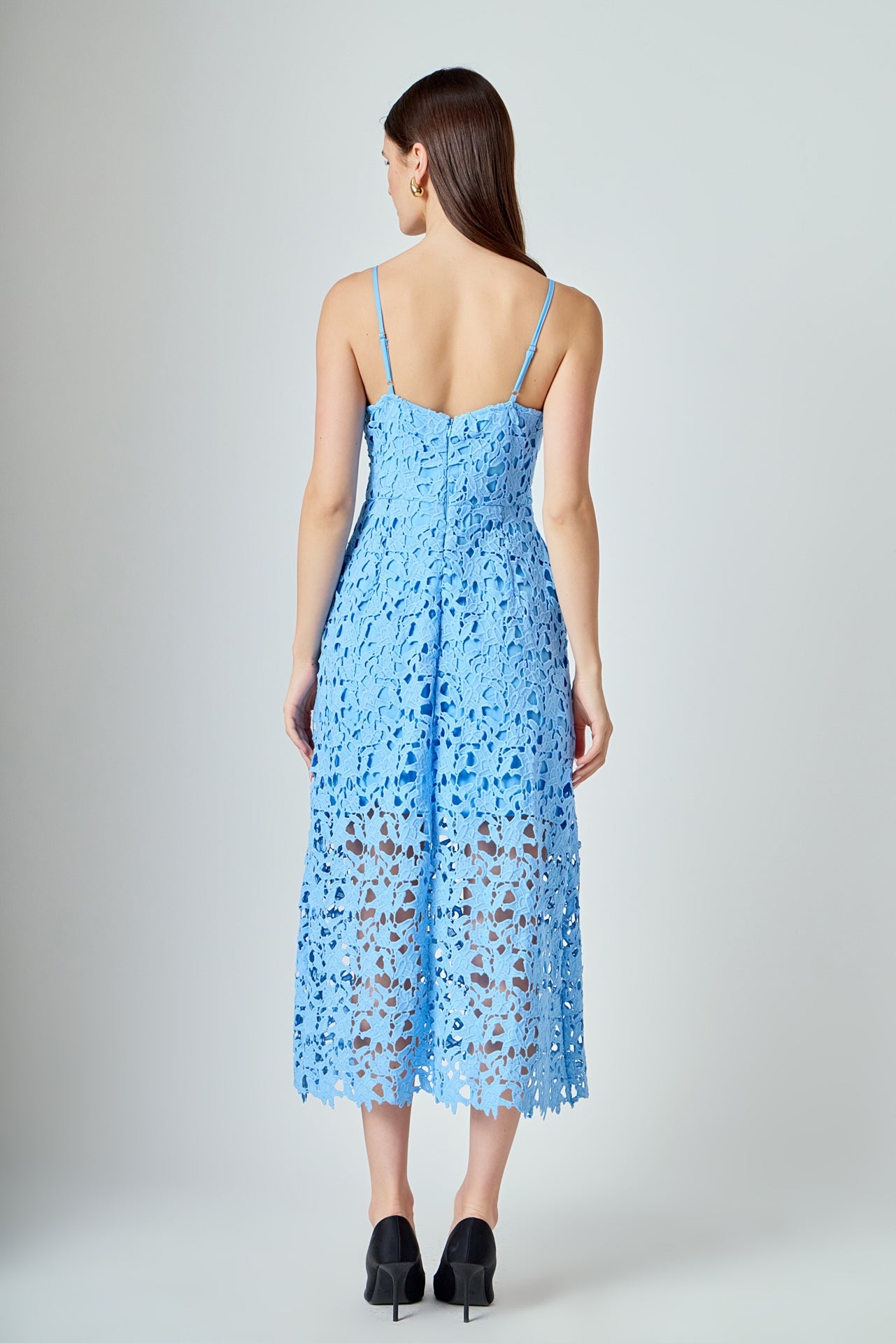 ENDLESS ROSE - Lace Midi Dress - DRESSES available at Objectrare