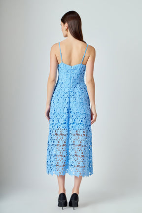 ENDLESS ROSE - Lace Midi Dress - DRESSES available at Objectrare