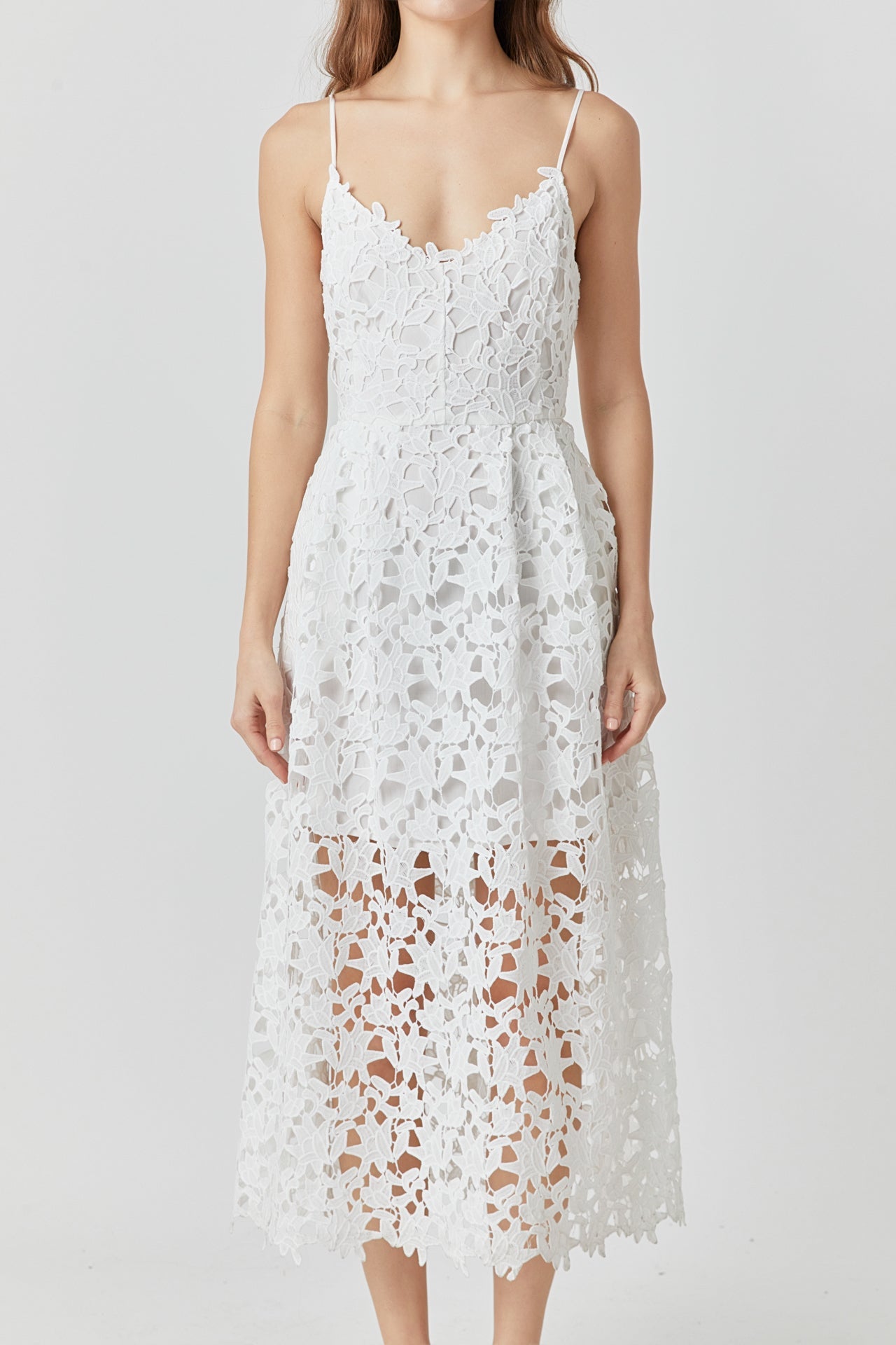 Endless Rose - Lace Midi Dress