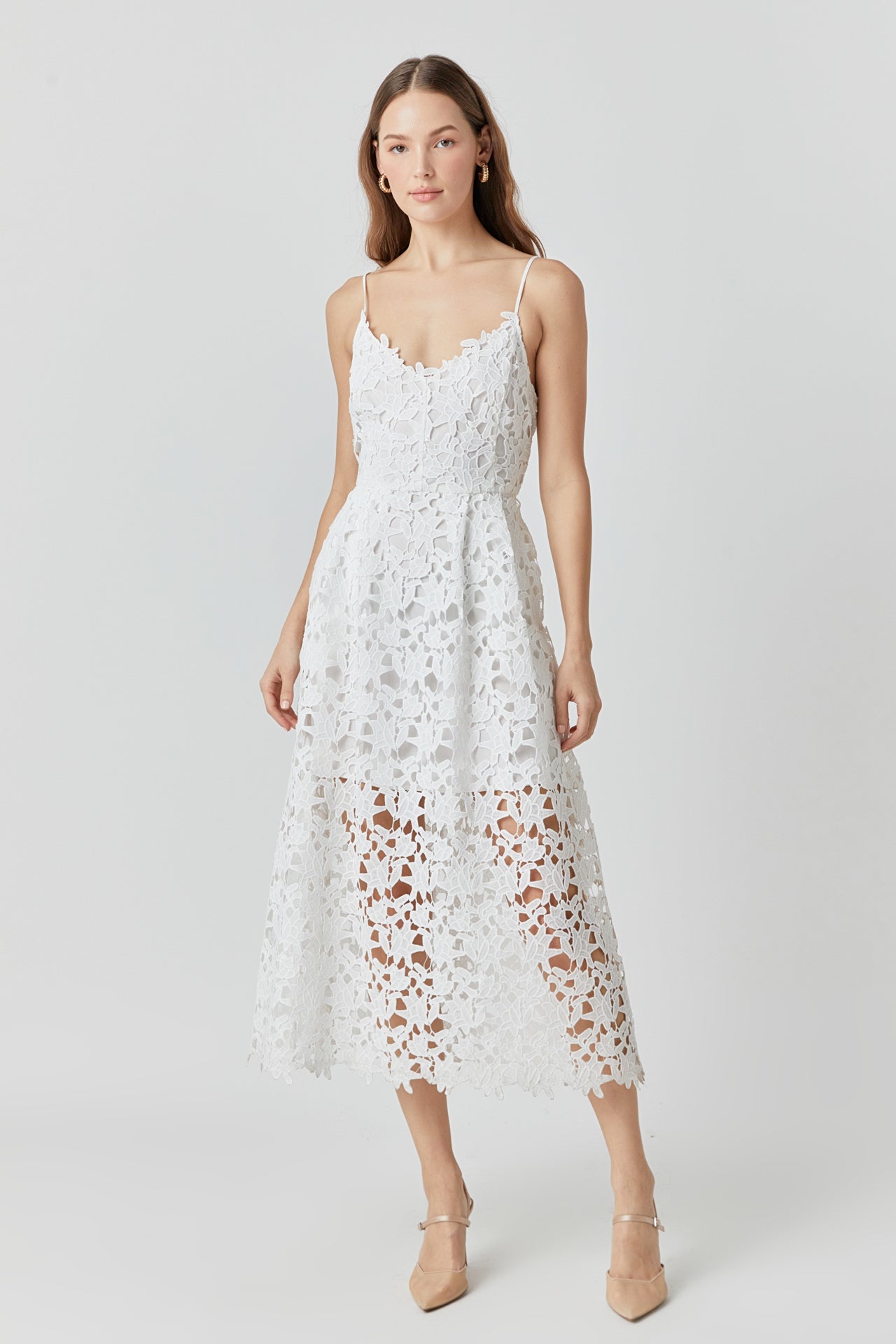 Endless Rose - Lace Midi Dress