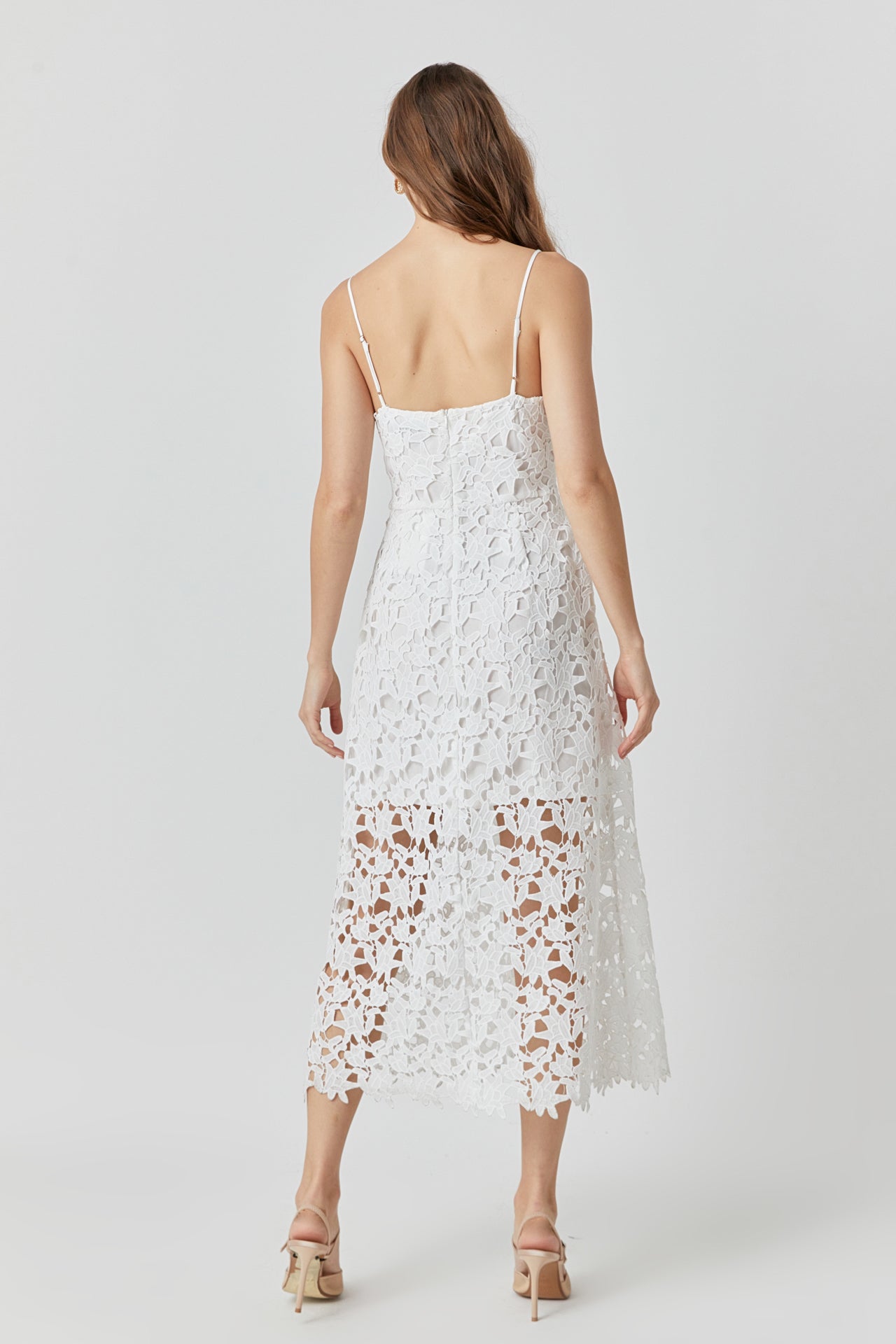 Endless Rose - Lace Midi Dress