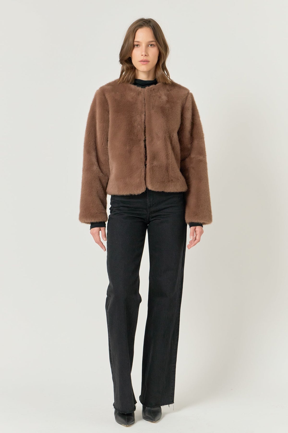 ENDLESS ROSE - Faux Fur Lady Jacket - COATS available at Objectrare