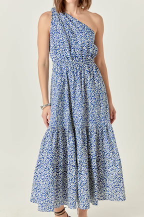 ENGLISH FACTORY - Print One Shoulder Maxi Dress - DRESSES available at Objectrare