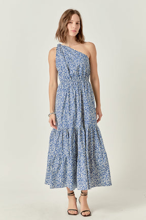 ENGLISH FACTORY - Print One Shoulder Maxi Dress - DRESSES available at Objectrare