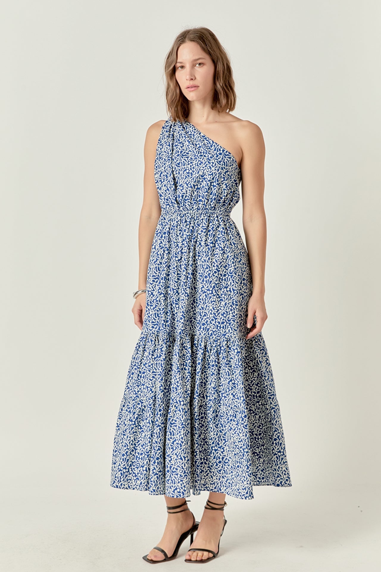 ENGLISH FACTORY - Print One Shoulder Maxi Dress - DRESSES available at Objectrare