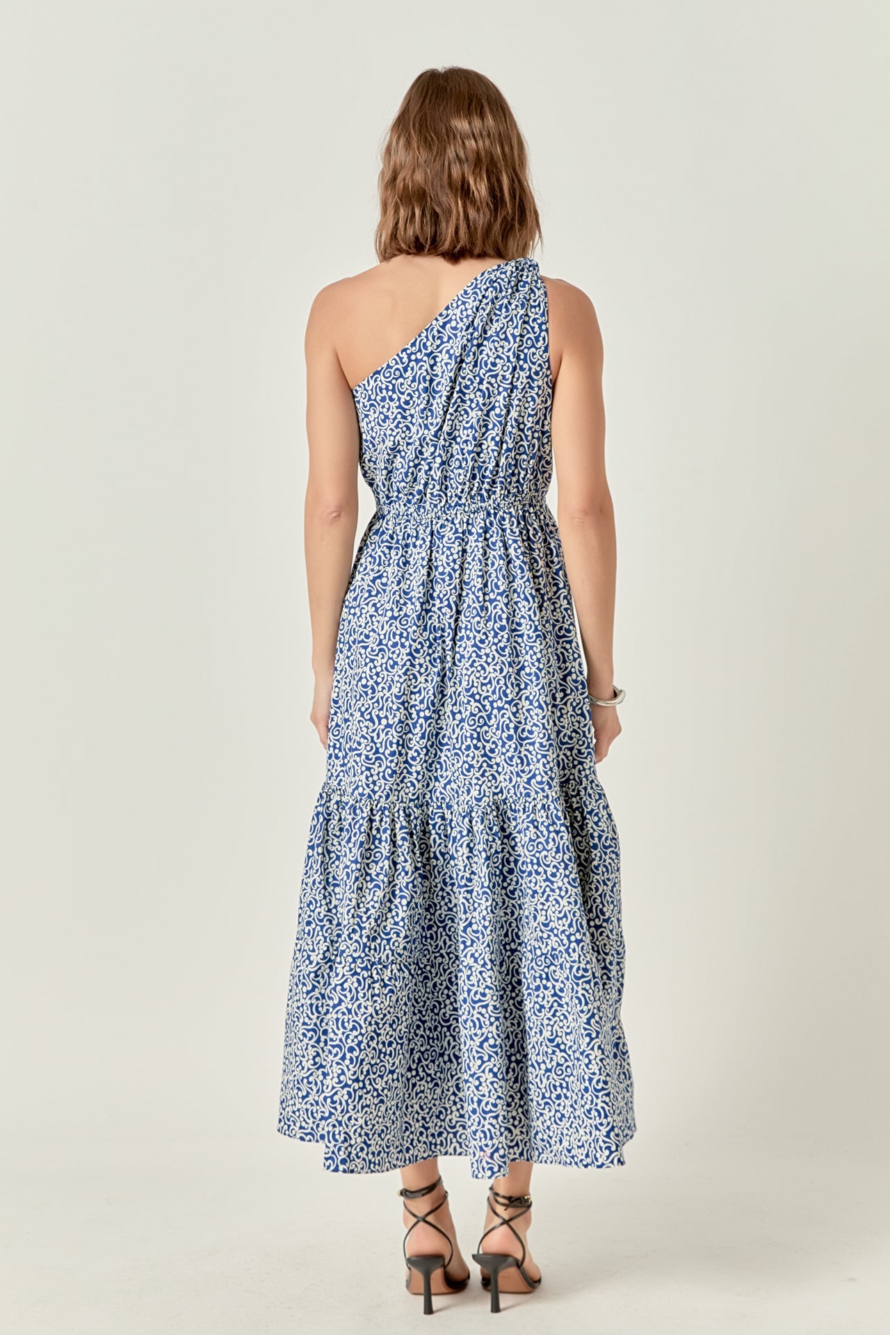 ENGLISH FACTORY - Print One Shoulder Maxi Dress - DRESSES available at Objectrare