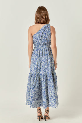 ENGLISH FACTORY - Print One Shoulder Maxi Dress - DRESSES available at Objectrare