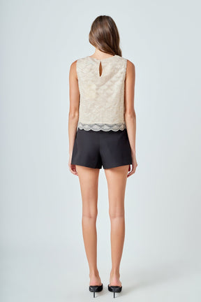 ENDLESS ROSE - Sequins Embellished Top - TOPS available at Objectrare
