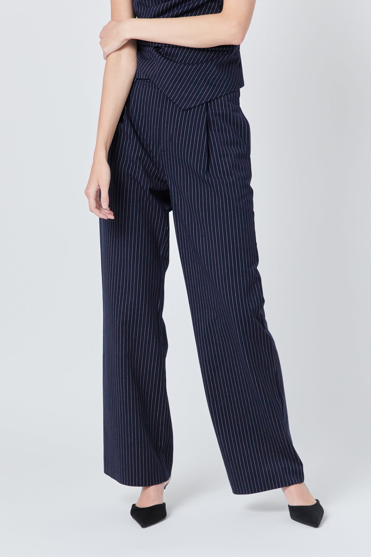 ENDLESS ROSE - High Waisted Wide Trousers - BOTTOMS available at Objectrare