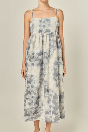 ENGLISH FACTORY - Floral Embroidery Sleeveless Midi Dress - DRESSES available at Objectrare