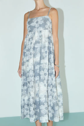 ENGLISH FACTORY - Floral Embroidery Sleeveless Midi Dress - DRESSES available at Objectrare