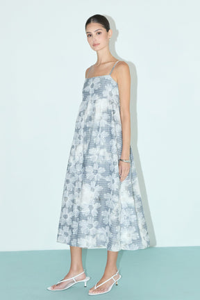 ENGLISH FACTORY - Floral Embroidery Sleeveless Midi Dress - DRESSES available at Objectrare