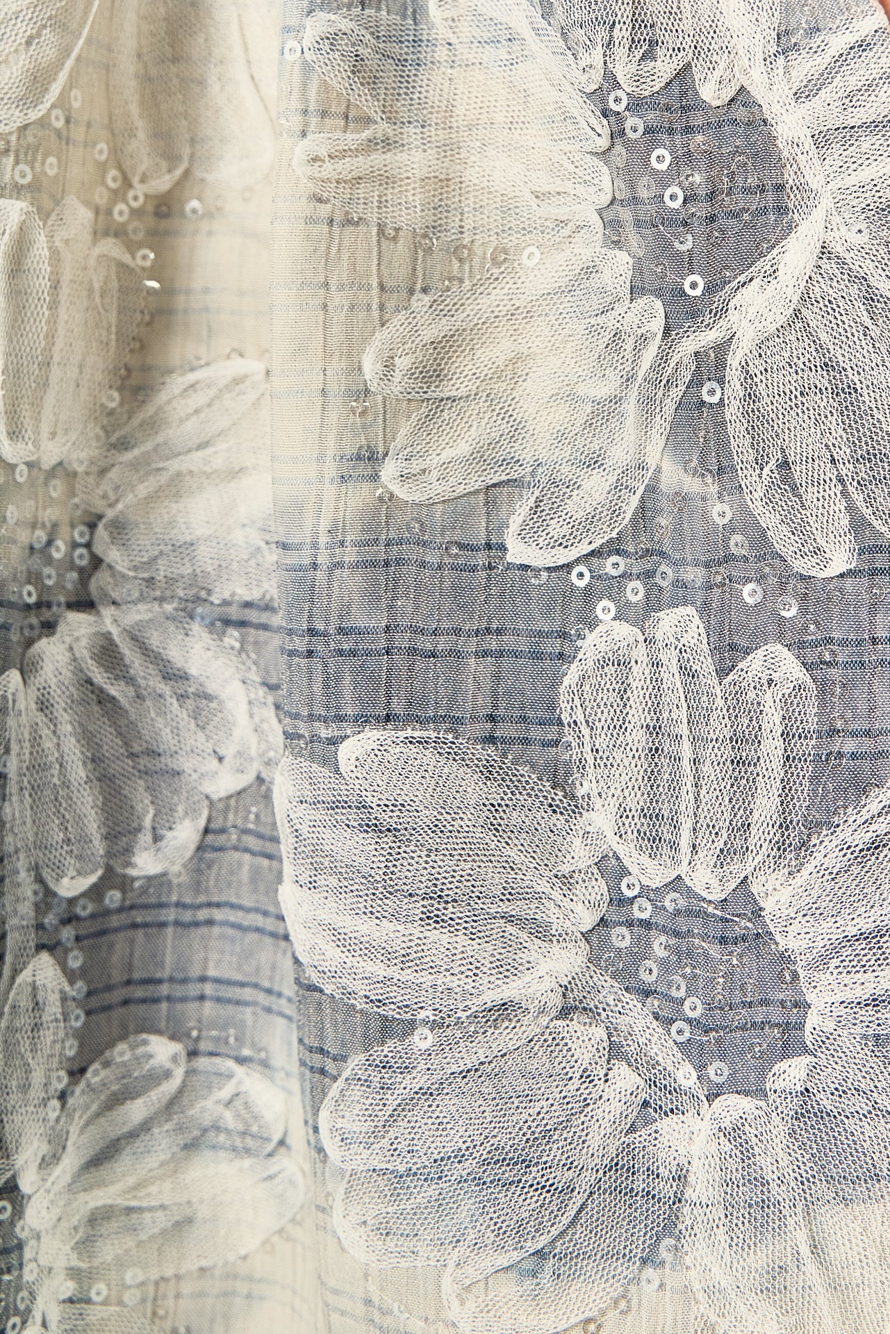 ENGLISH FACTORY - Floral Embroidery Sleeveless Midi Dress - DRESSES available at Objectrare