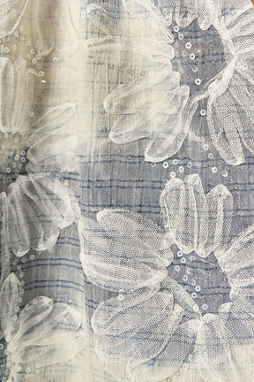 ENGLISH FACTORY - Floral Embroidery Sleeveless Midi Dress - DRESSES available at Objectrare