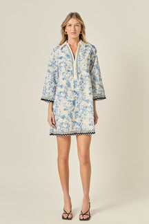 ENGLISH FACTORY - Floral Embroidery Mini Dress - DRESSES available at Objectrare