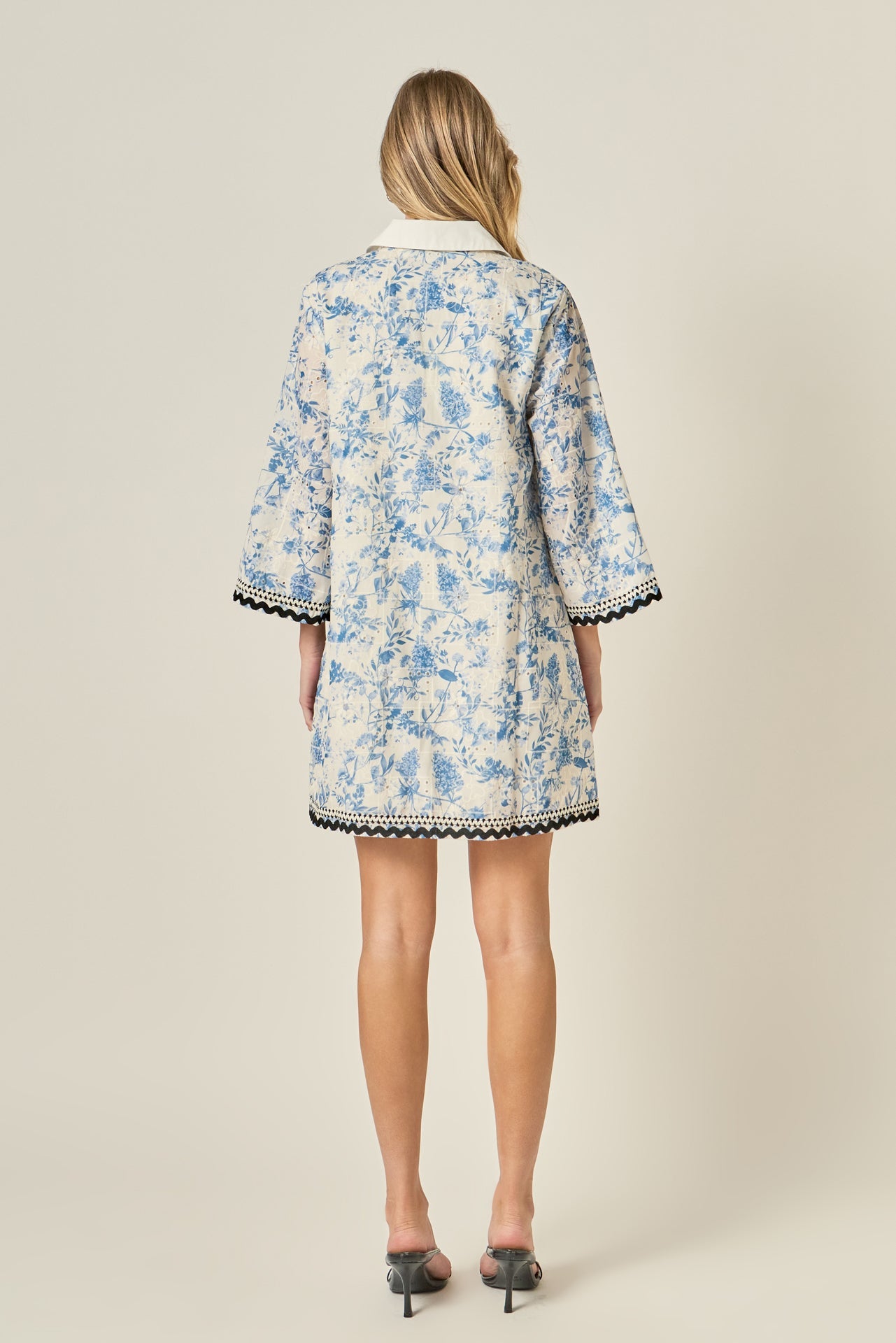 ENGLISH FACTORY - Floral Embroidery Mini Dress - DRESSES available at Objectrare