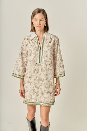 ENGLISH FACTORY - Floral Embroidery Mini Dress - DRESSES available at Objectrare