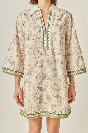 ENGLISH FACTORY - Floral Embroidery Mini Dress - DRESSES available at Objectrare