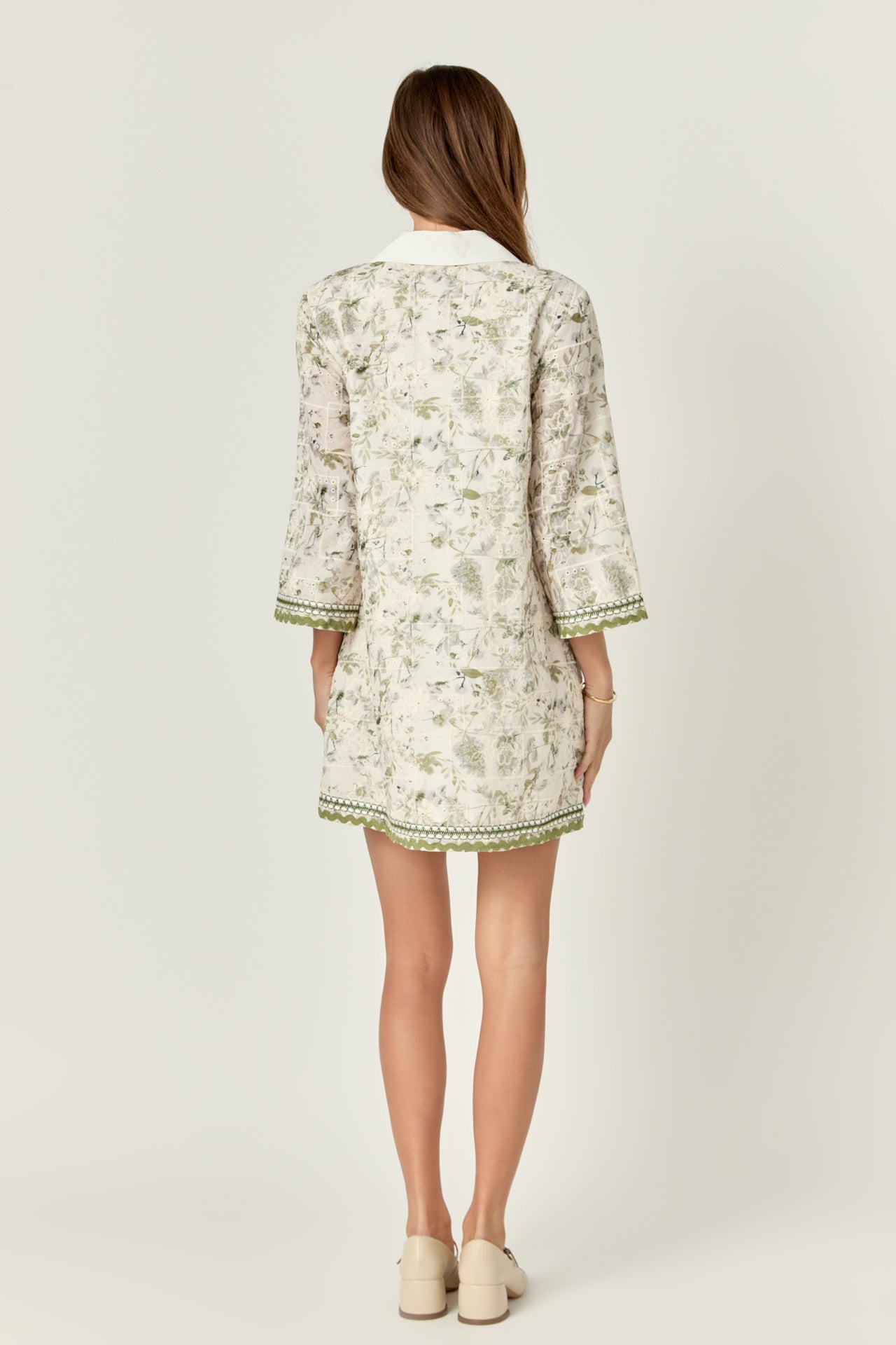 ENGLISH FACTORY - English Factory - Floral Embroidery Mini Dress - DRESSES available at Objectrare