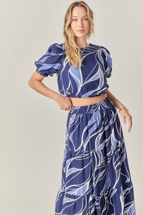 Printed Maxi Skirt