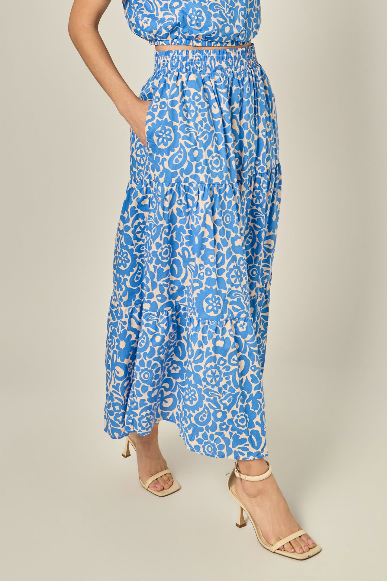 ENGLISH FACTORY - Printed Maxi Skirt - SKIRTS available at Objectrare