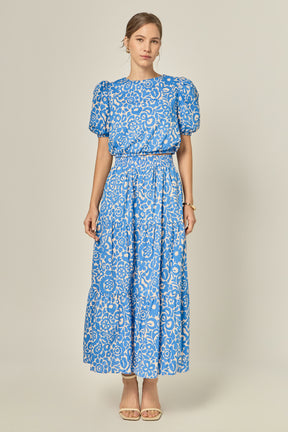 ENGLISH FACTORY - Printed Maxi Skirt - SKIRTS available at Objectrare