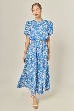 ENGLISH FACTORY - Printed Maxi Skirt - SKIRTS available at Objectrare