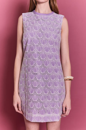 ENGLISH FACTORY - Marina Crochet Lace Mini Dress - DRESSES available at Objectrare
