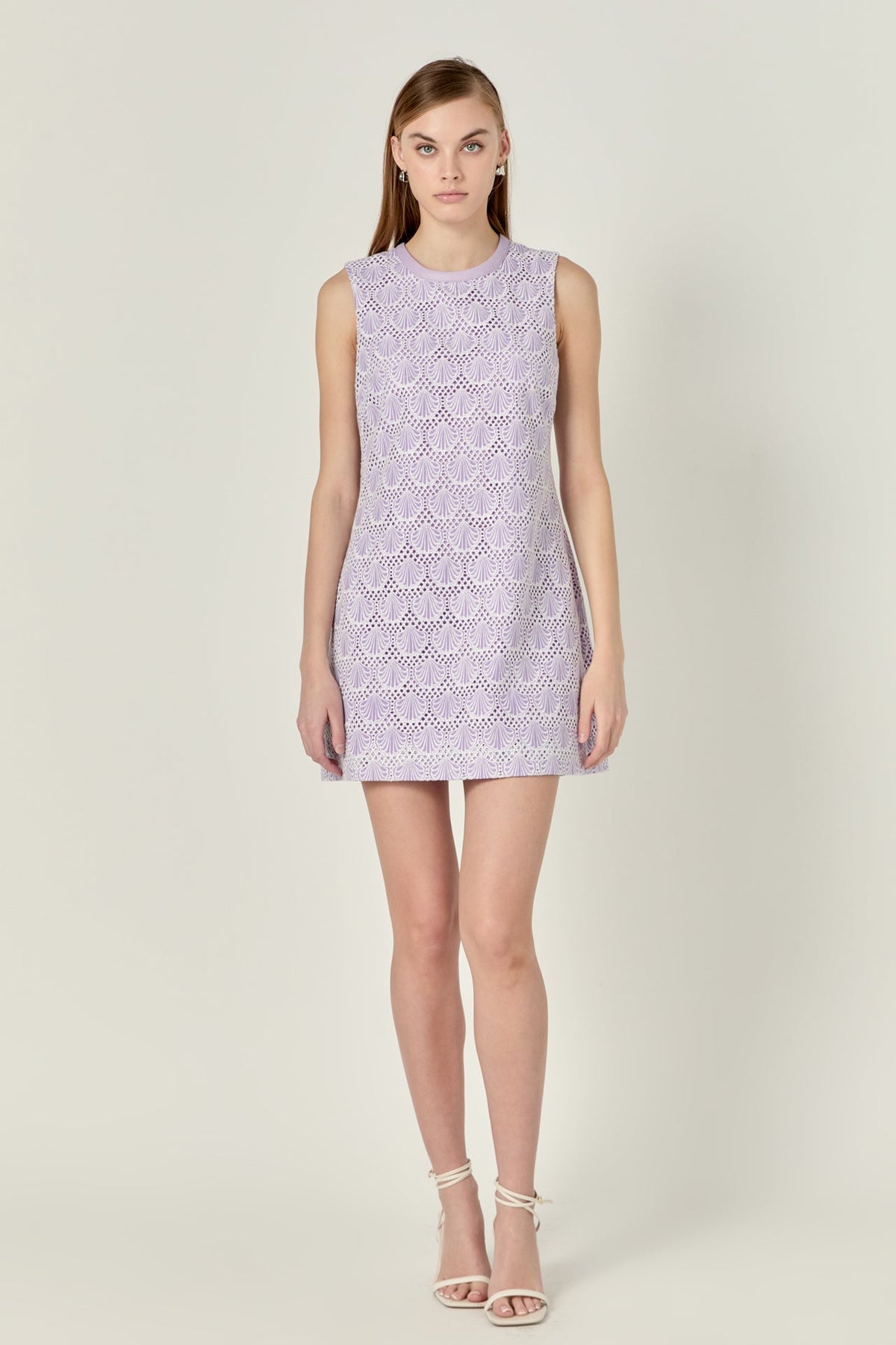 Marina Crochet Lace Mini Dress