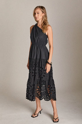 ENGLISH FACTORY - The Lila Laser Cut Dress - DRESSES available at Objectrare