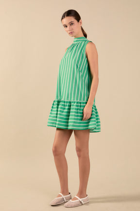 ENGLISH FACTORY - Stripe halter mini dress - DRESSES available at Objectrare