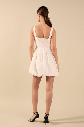 ENDLESS ROSE - Square neckline shoulder straps mini Dress - DRESSES available at Objectrare