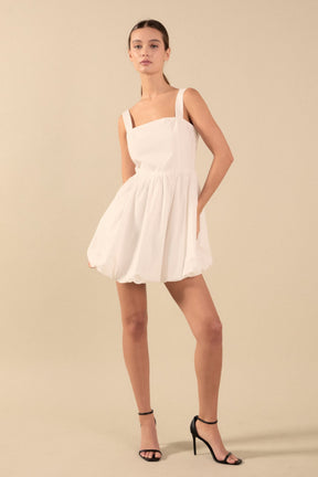 ENDLESS ROSE - Square neckline shoulder straps mini Dress - DRESSES available at Objectrare