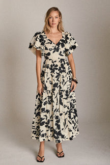 In Bloom Puff Sleeve Dress