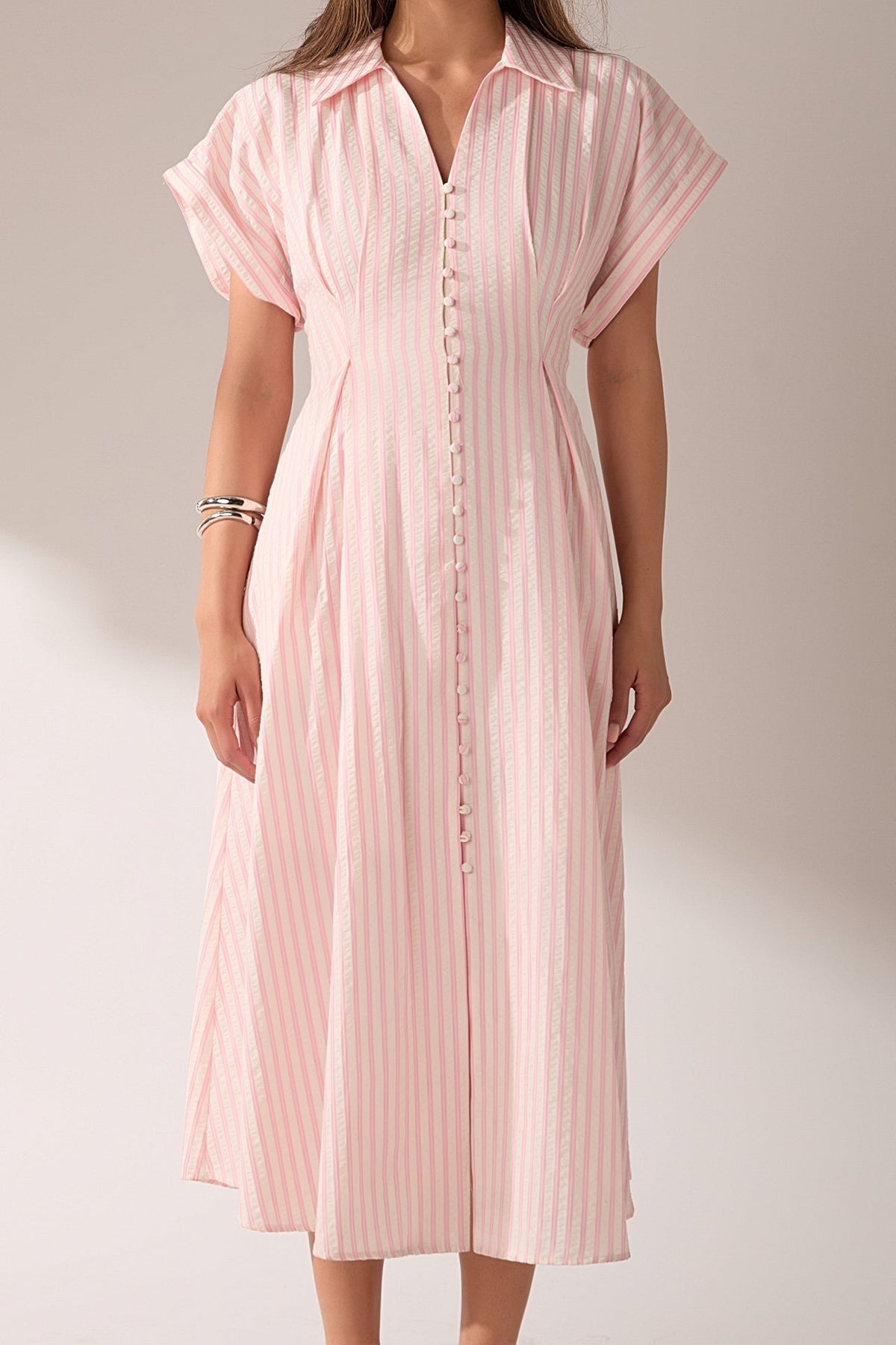 ENGLISH FACTORY - The Vivienne Stripe Dress - DRESSES available at Objectrare