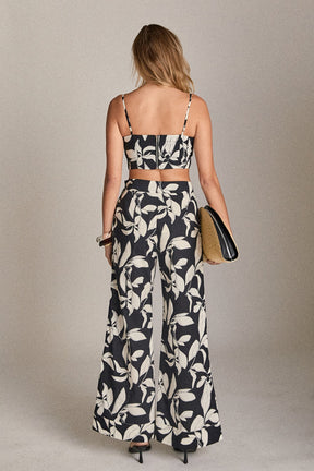 ENGLISH FACTORY - Bow Detail Printed Crop Top - TOPS available at Objectrare
