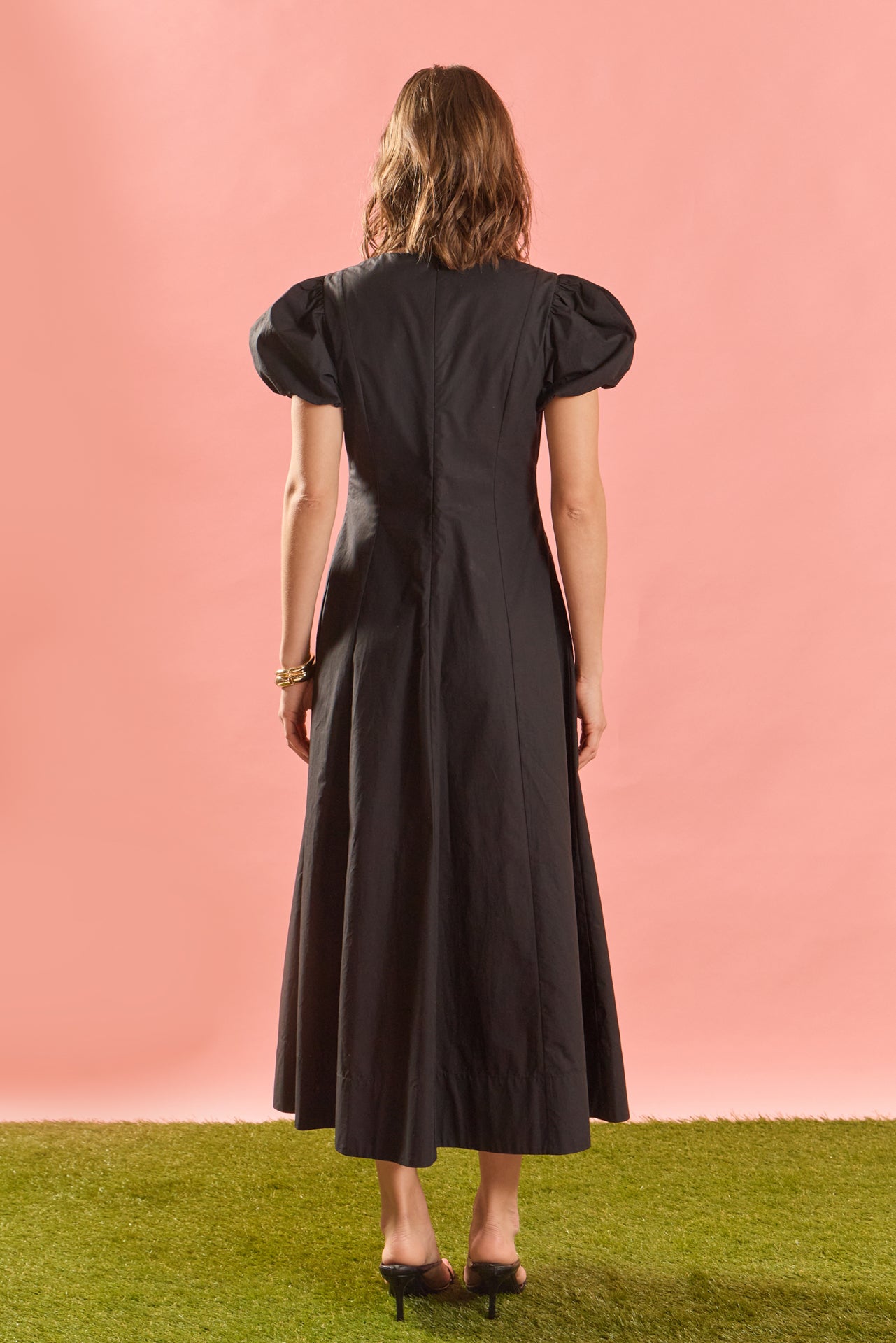 ENGLISH FACTORY - Deep V Neck Midi Dress - DRESSES available at Objectrare