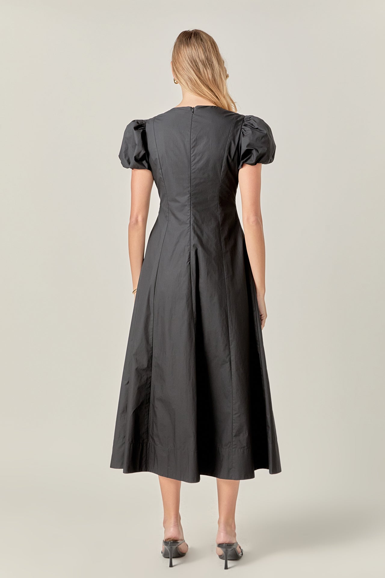 ENGLISH FACTORY - Deep V Neck Midi Dress - DRESSES available at Objectrare