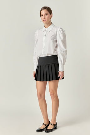 ENGLISH FACTORY - English Factory - Hollow Out Trim Shirt Top - SHIRTS & BLOUSES available at Objectrare