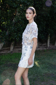 ENDLESS ROSE - Embroidered Short Skirt - SKIRTS available at Objectrare