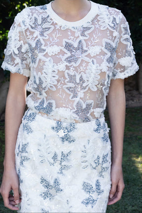 ENDLESS ROSE - Embroidered Blouse - TOPS available at Objectrare