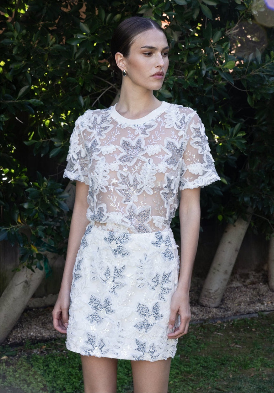 ENDLESS ROSE - Embroidered Blouse - TOPS available at Objectrare